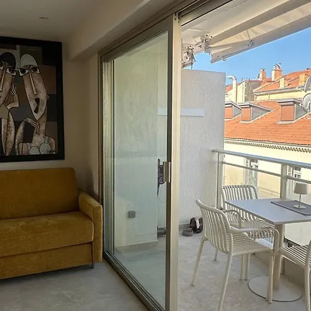 Luxe Carré D'or - Terrasse - Aperçu - 3 Personnes - 50m De La Croisette Appartement
